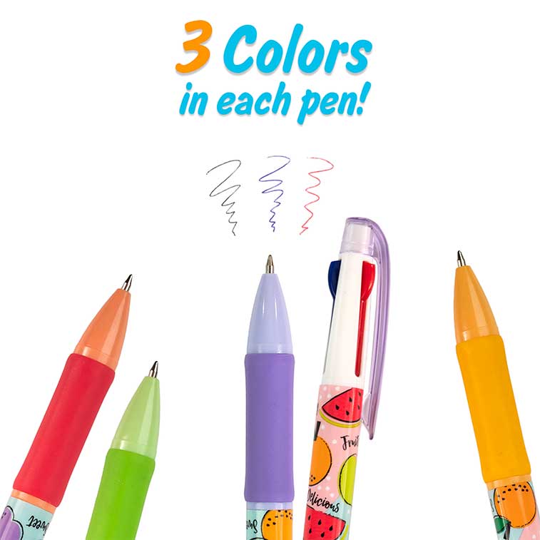Tri - Color Smens Pen (Assorted) - Tools 4 Teaching