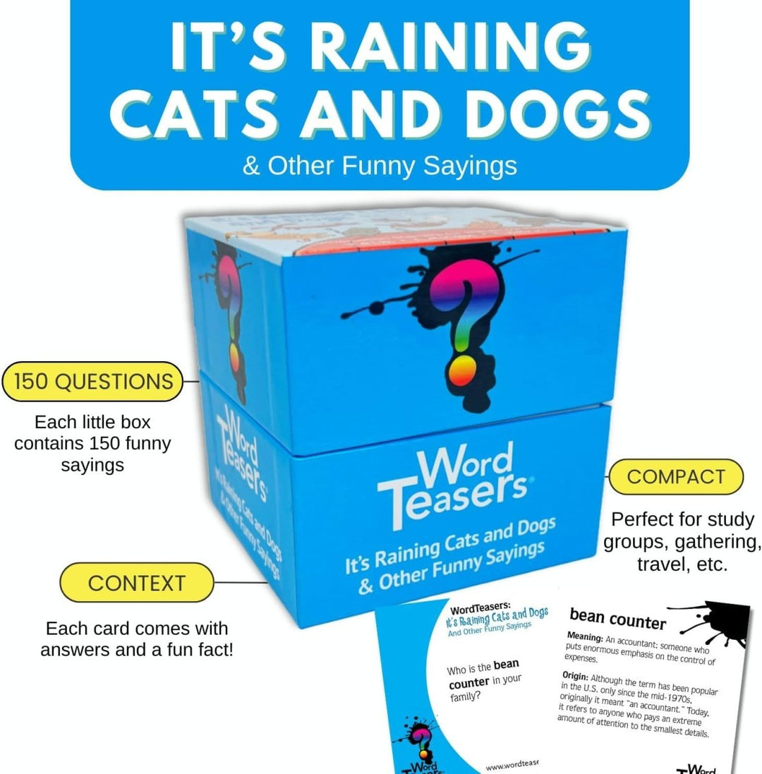 Word Teasers- It's Raining Cats and Dogs-Games-Tools 4 Teaching-Classroom Decor and More