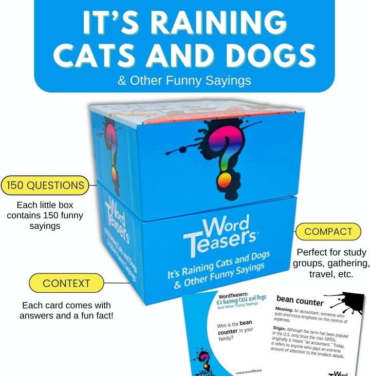 Word Teasers- It's Raining Cats and Dogs-Games-Tools 4 Teaching-Classroom Decor and More