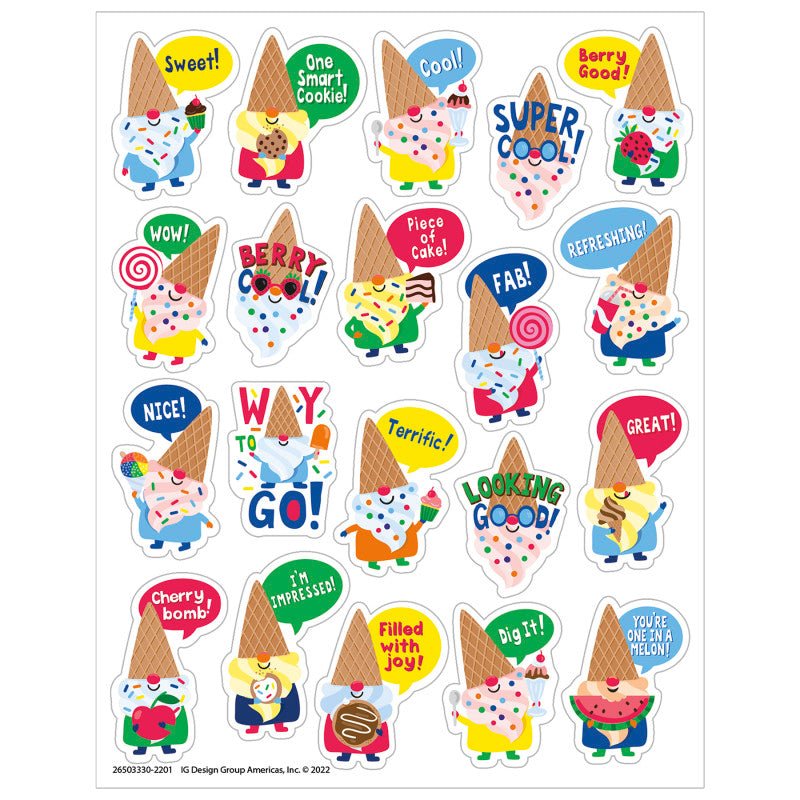 Dessert Gnomes (Candy) Stickers-Stickers-Tools 4 Teaching-Classroom Decor and More