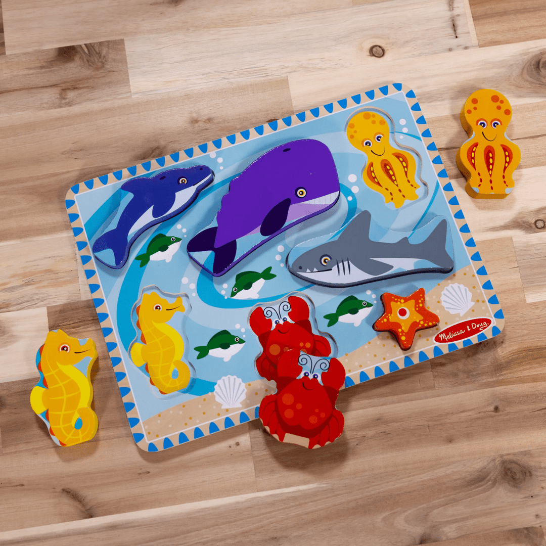 Chunky Puzzle Sea Creatures-Puzzles-Tools 4 Teaching-Classroom Decor and More
