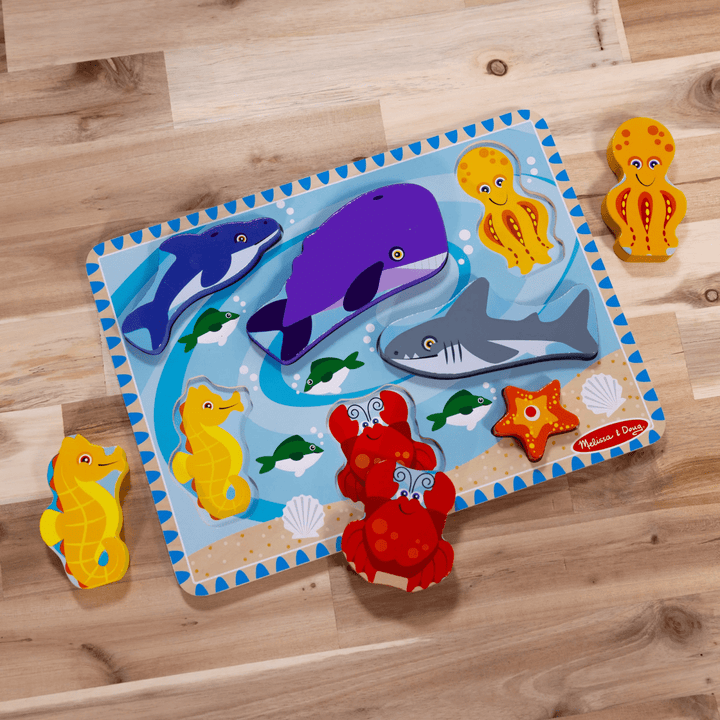 Chunky Puzzle Sea Creatures-Puzzles-Tools 4 Teaching-Classroom Decor and More