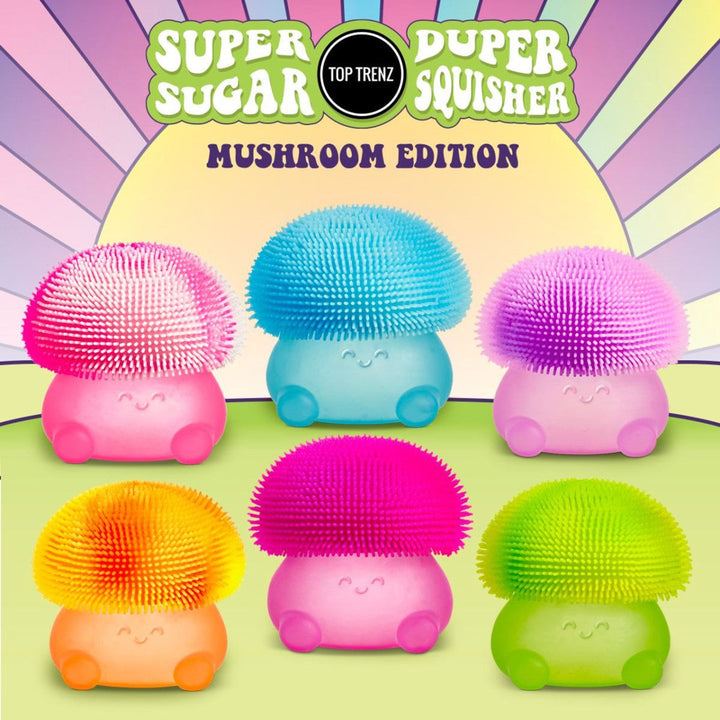 Super Duper Sugar Squisher - Mushroom (Assorted Colors)-Fidgets-Tools 4 Teaching-Classroom Decor and More