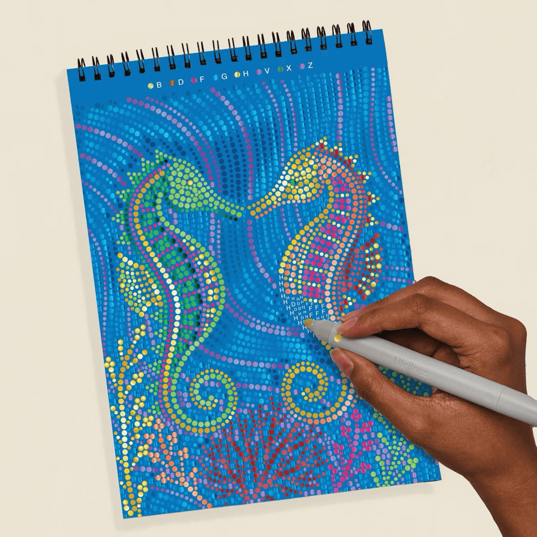 LifeLines Dot By Letter, Into the Deep (Metallic Ink)-Arts & Crafts-Tools 4 Teaching-Classroom Decor and More