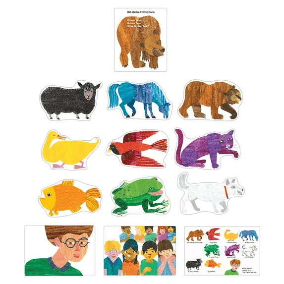 Brown Bear, Brown Bear Bulletin Board Set-Bulletin Board Sets-Tools 4 Teaching-Classroom Decor and More