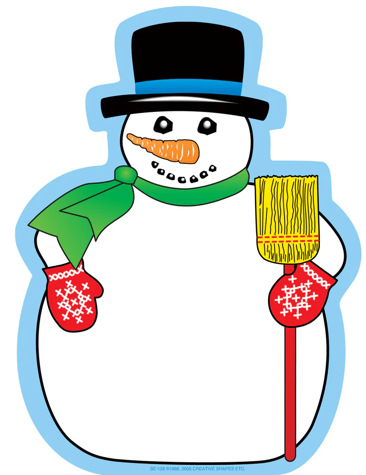 Snowman Notepad-Tools 4 Teaching-Classroom Decor and More