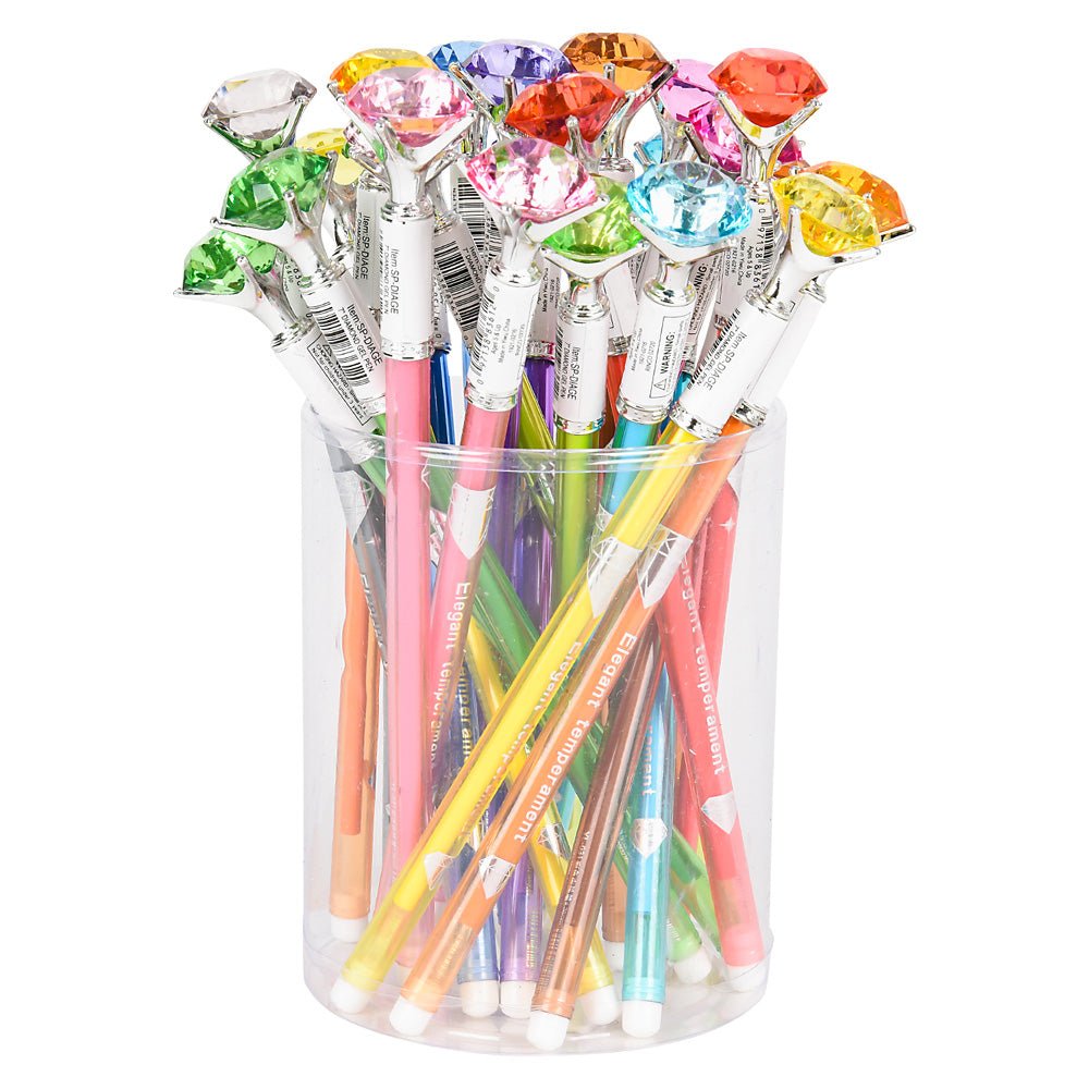 7" Diamond Gel Pen (Assorted)-Art Supplies-Tools 4 Teaching-Classroom Decor and More