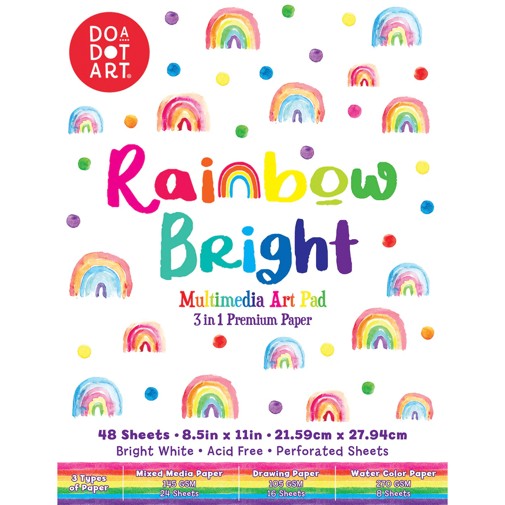 Rainbow Bright Multimedia Art Pad-Do A Dot-Tools 4 Teaching-Classroom Decor and More