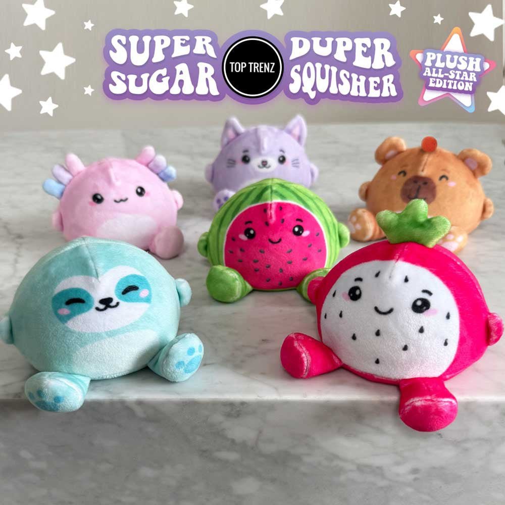 Super Duper Sugar Squisher Plush - All - Stars Edition (Assorted) - Tools 4 Teaching