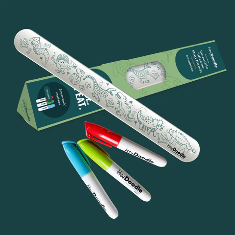 DinoRoar Sketchband- Reusable Coloring &amp; Doodle Slap