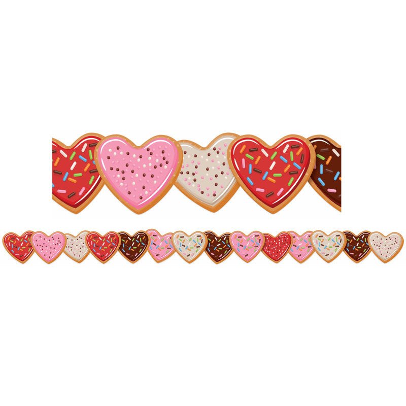 Heart Cookies Extra Wide Border-Tools 4 Teaching-Classroom Decor and More