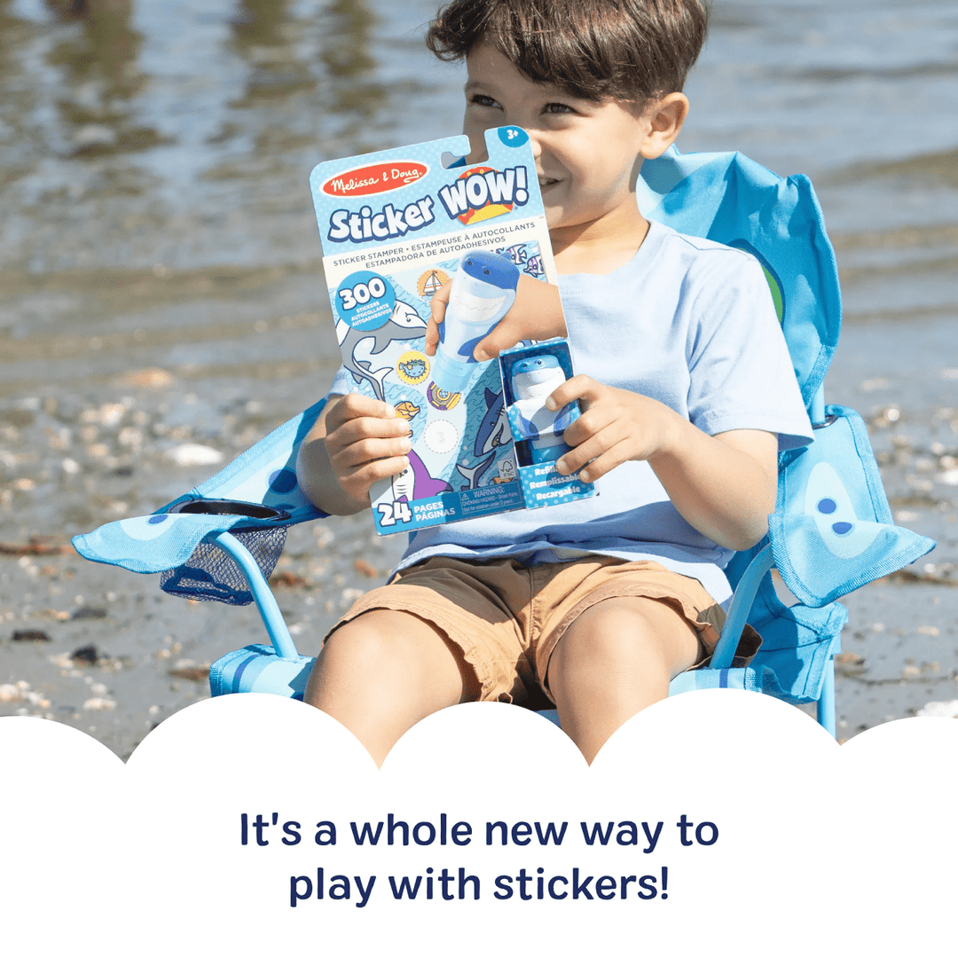 Sticker Wow! Activity Pad and Sticker Stamper Shark-Activity Pads-Tools 4 Teaching-Classroom Decor and More