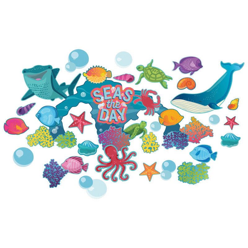 Seas the Day Bulletin Board Set-Bulletin Board Sets-Tools 4 Teaching-Classroom Decor and More