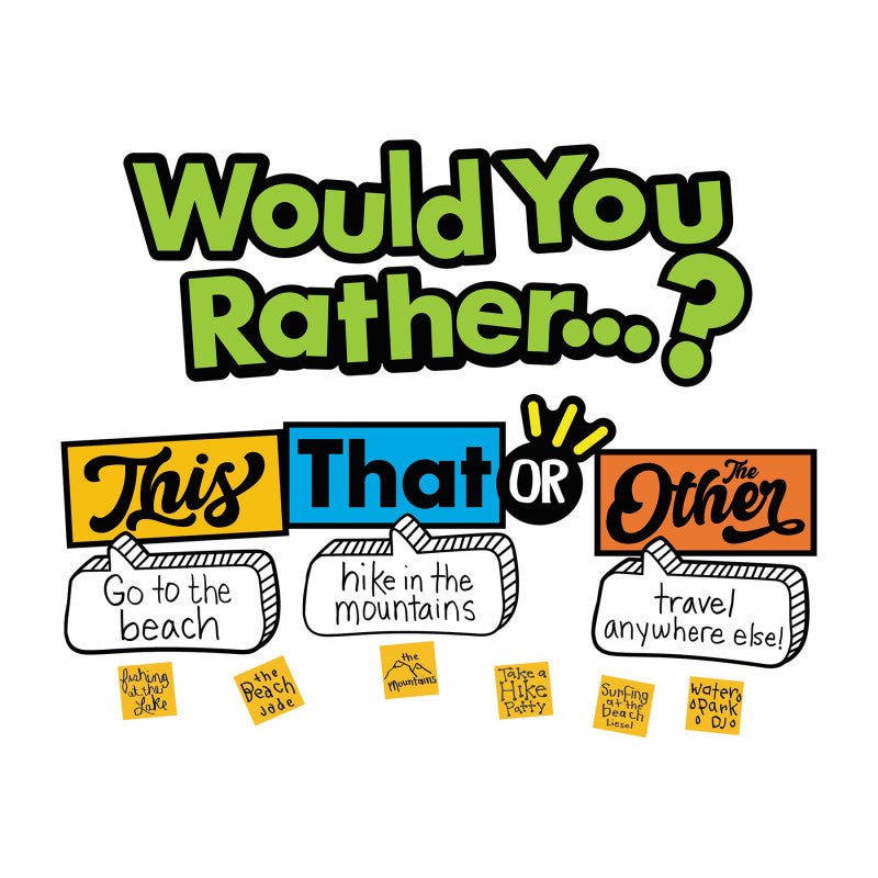 Would You Rather? Headliner-Bulletin Board Sets-Tools 4 Teaching-Classroom Decor and More