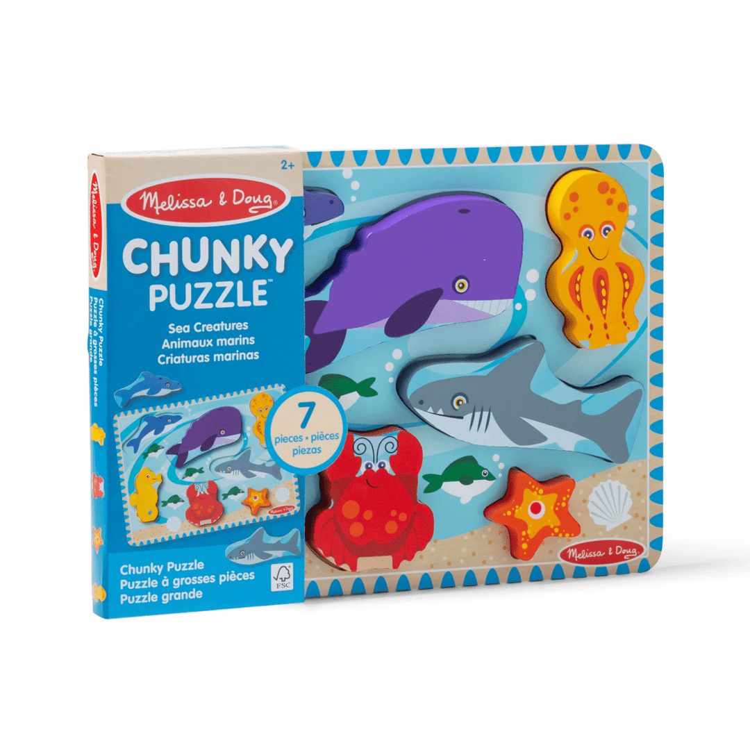 Chunky Puzzle Sea Creatures-Puzzles-Tools 4 Teaching-Classroom Decor and More