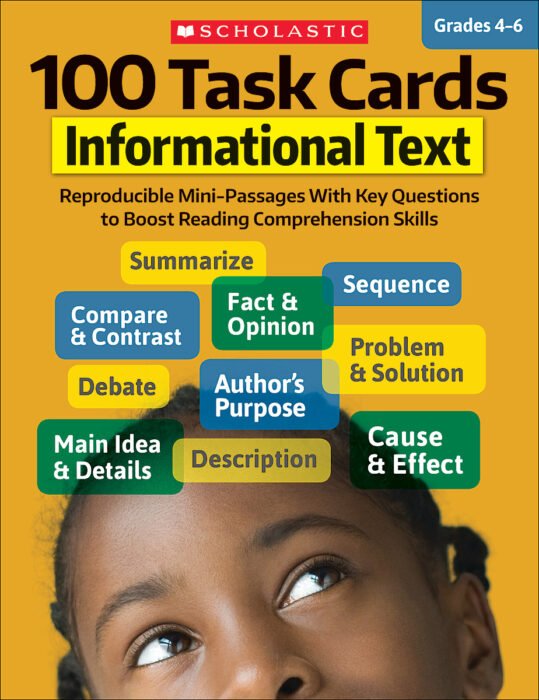100 Task Cards Informational Text-Subjects - Reading - Reading Books-Tools 4 Teaching-Classroom Decor and More