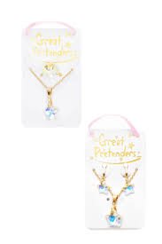 Boutique Holographic Star Necklace and Rings or Clip on Earrings 2pc assort.-Dress Up & Jewelry-Tools 4 Teaching-Classroom Decor and More