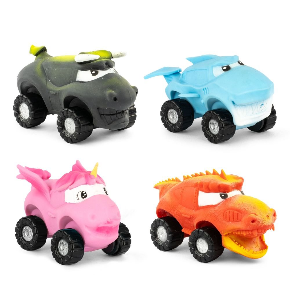 Stretch Wheels Shark, Bull, Unicorn and Dino-Vehicles & Construction-Tools 4 Teaching-Classroom Decor and More