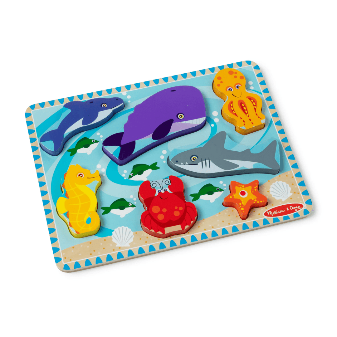 Chunky Puzzle Sea Creatures-Puzzles-Tools 4 Teaching-Classroom Decor and More