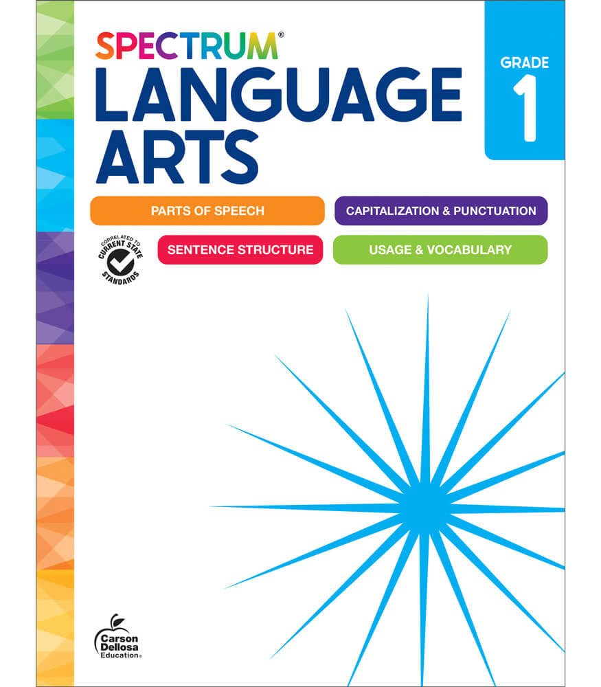Spectrum Language Arts Workbook Grade 1 Paperback - Tools 4 Teaching