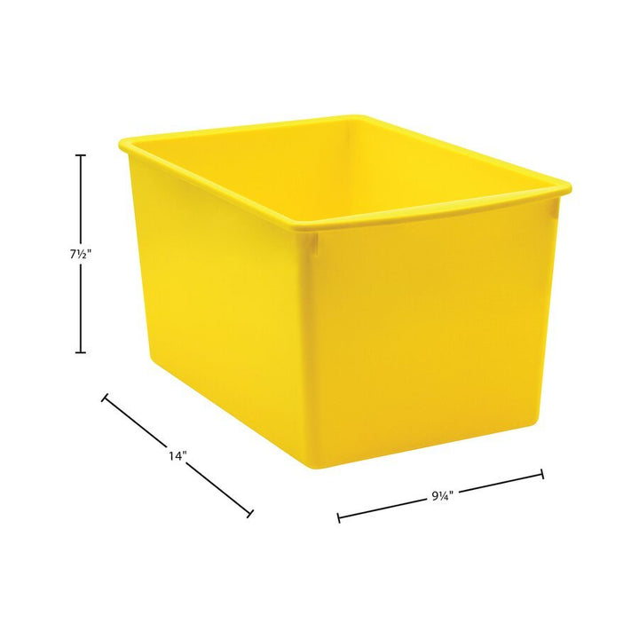 Plastic Multi - Purpose Bin - Yellow - Tools 4 Teaching