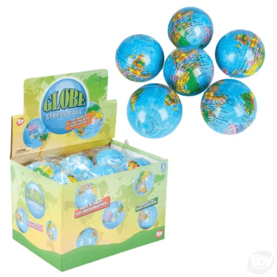 3" GLOBE STRESS BALL-Fidgets-Tools 4 Teaching-Classroom Decor and More