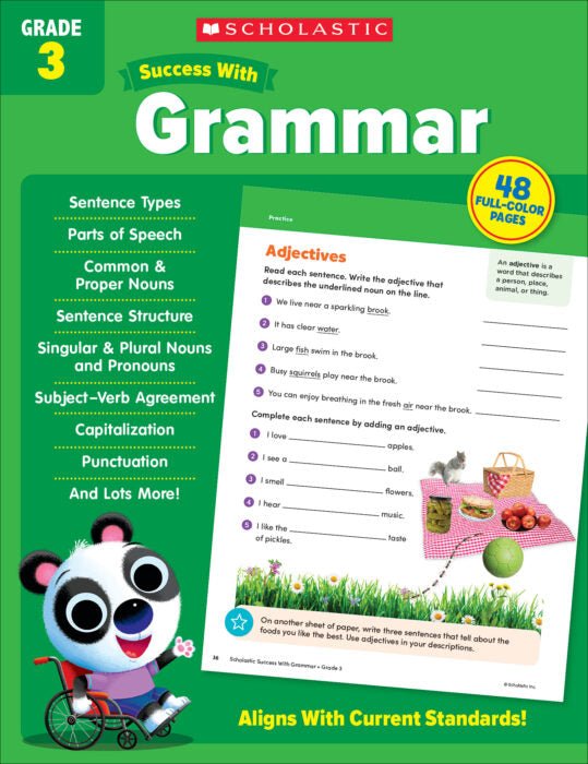 Scholastic Success With Grammar Grade 3-ELA Books-Tools 4 Teaching-Classroom Decor and More