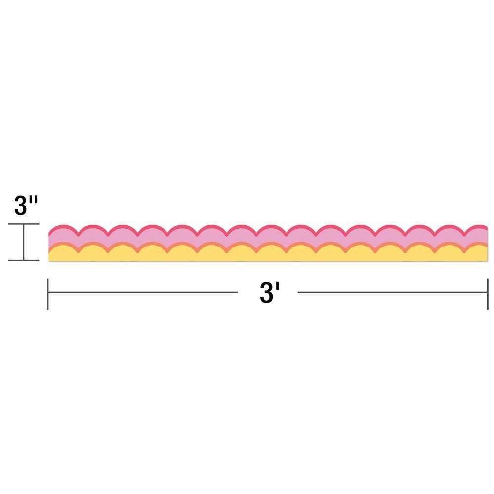 Retro Remix Warm Waves Border - Tools 4 Teaching