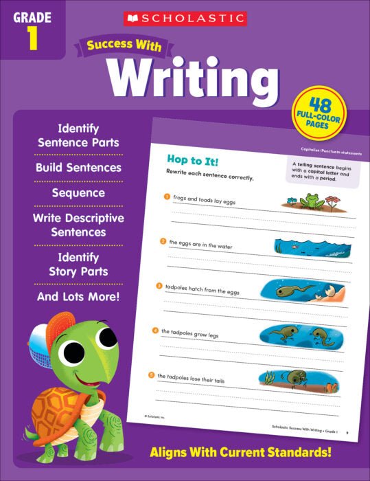 Scholastic Success With Writing Grade 1-ELA Books-Tools 4 Teaching-Classroom Decor and More