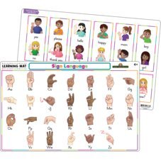 Sign Language Learning Mat-Learning Mat-Tools 4 Teaching-Classroom Decor and More