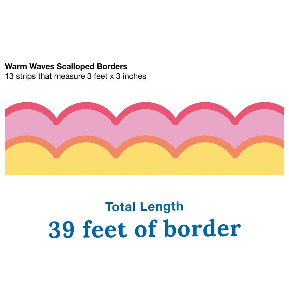 Retro Remix Warm Waves Border - Tools 4 Teaching