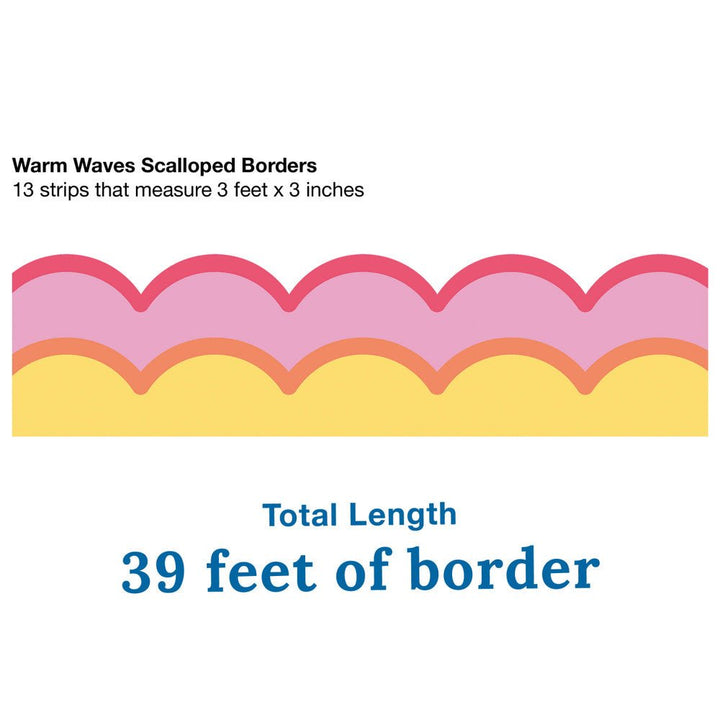 Retro Remix Warm Waves Border - Tools 4 Teaching
