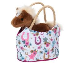 BOHO Horseshoe Sak w/Chestnut Horse Plush - Tools 4 Teaching