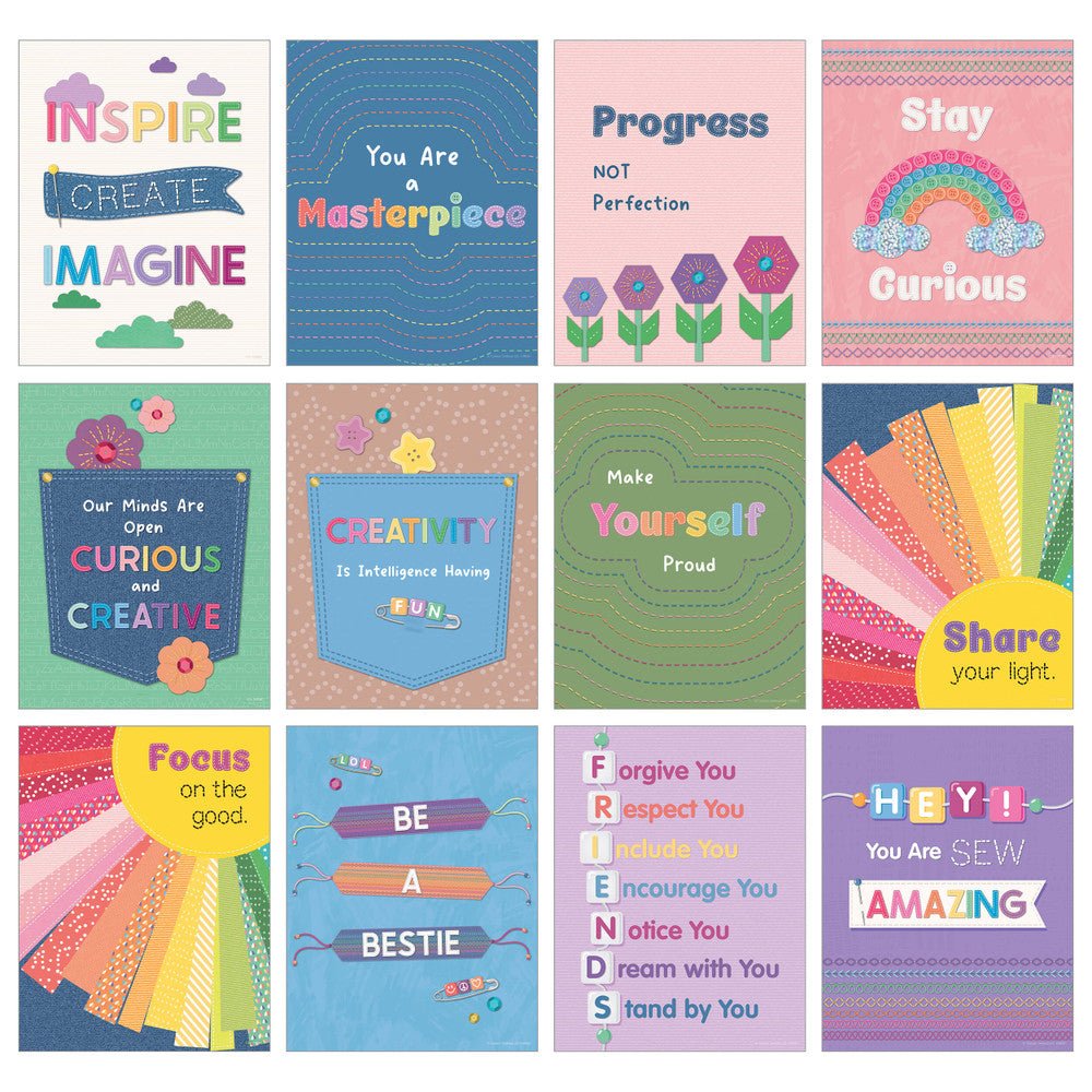 Crafty and Cool Mini Poster Set-Posters-Tools 4 Teaching-Classroom Decor and More
