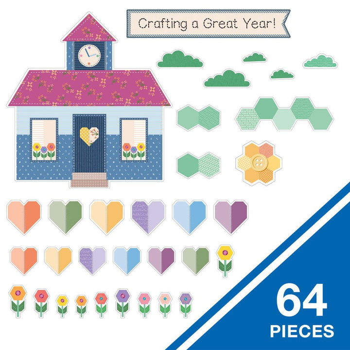Crafty And Cool Crafting A Great Year Bulletin Board Set-Bulletin Board Sets-Tools 4 Teaching-Classroom Decor and More