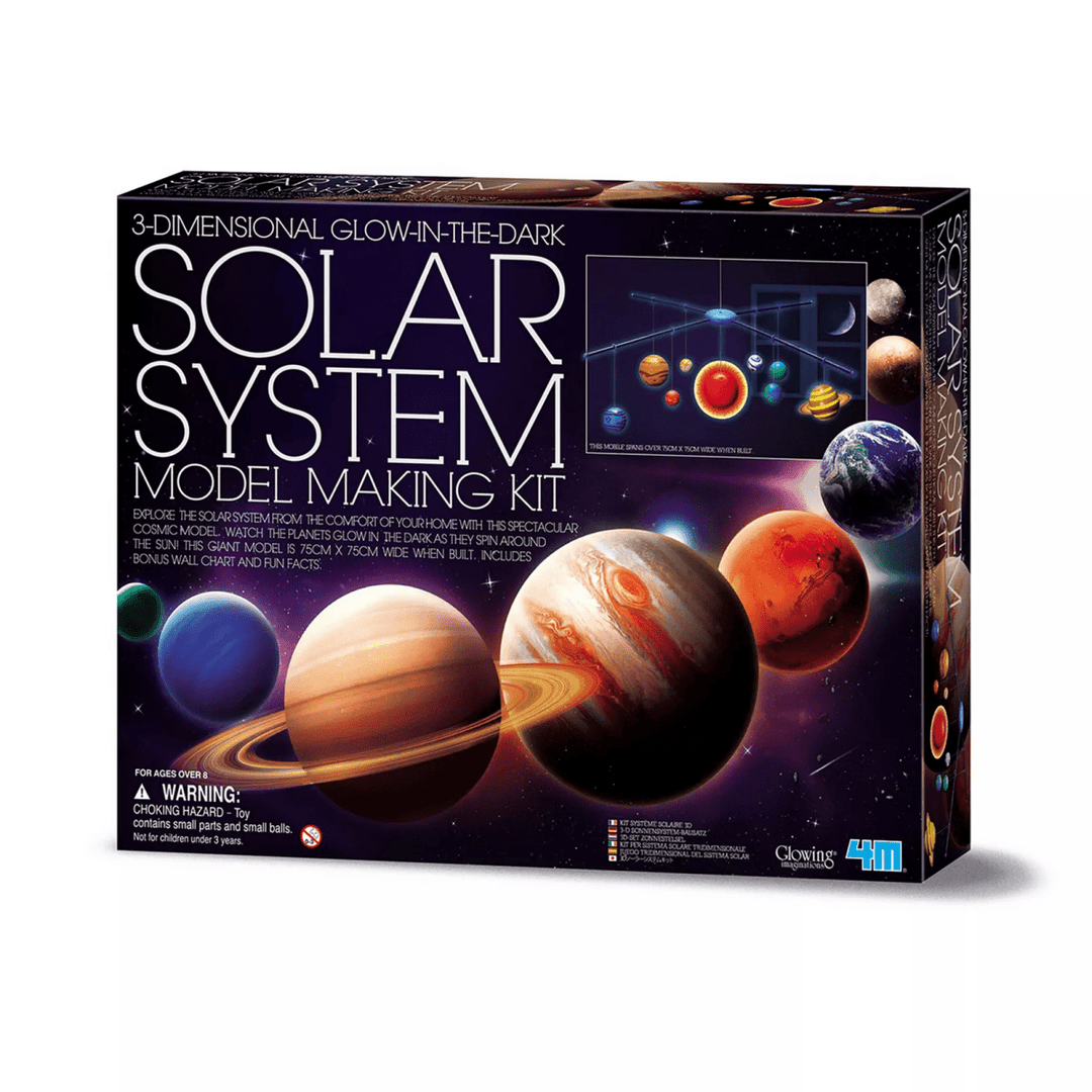 4M 3D Glow in the Dark Solar System Model Making Kit-Science & STEM-Tools 4 Teaching-Classroom Decor and More