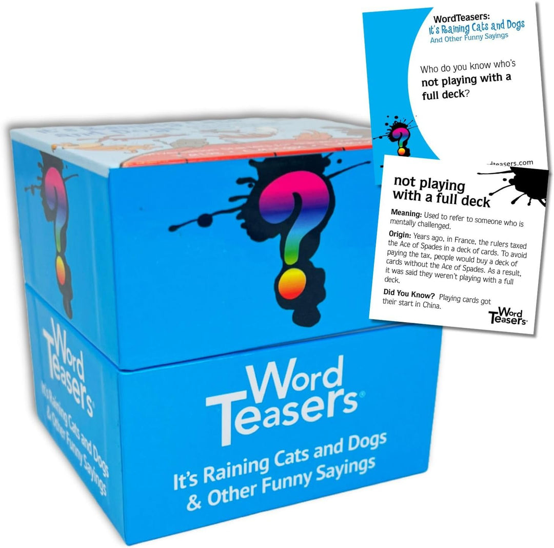 Word Teasers- It's Raining Cats and Dogs-Games-Tools 4 Teaching-Classroom Decor and More