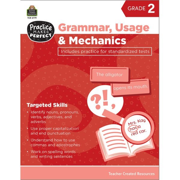 Practice Makes Perfect: Grammar, Usage & Mechanics Grade 2-ELA Books-Tools 4 Teaching-Classroom Decor and More