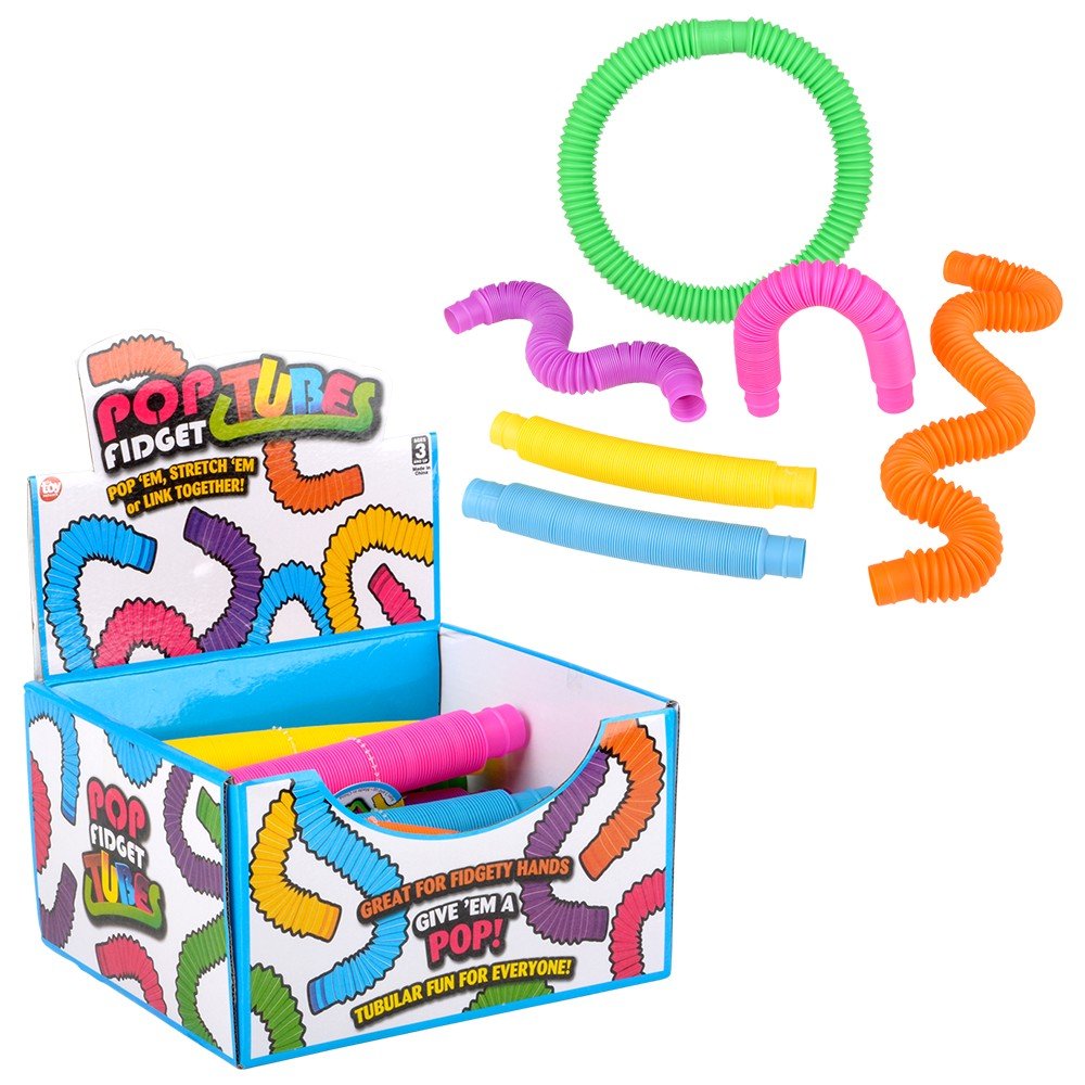 6.25" Pop Fidget Tube (Assorted) - Tools 4 Teaching