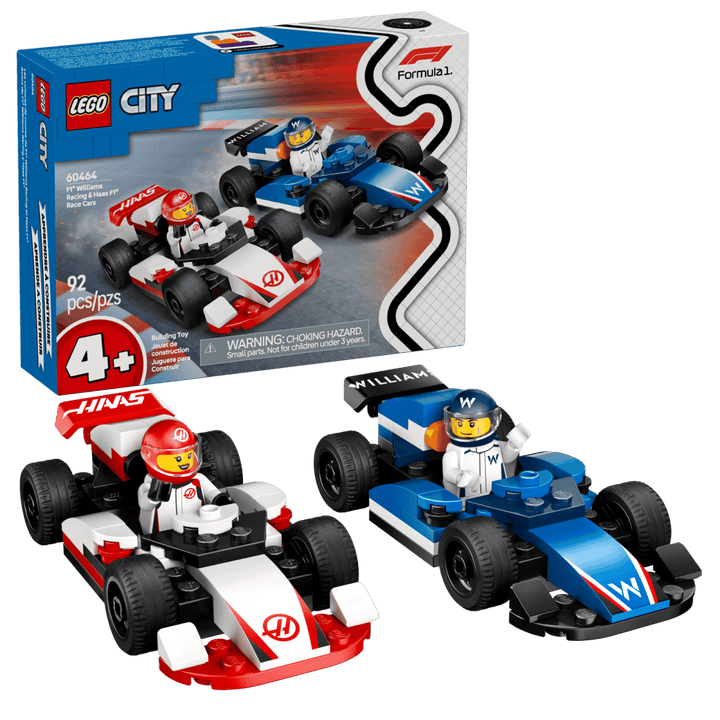 LEGO® City F1® Williams Racing &amp; Haas F1® Race Cars - Tools 4 Teaching
