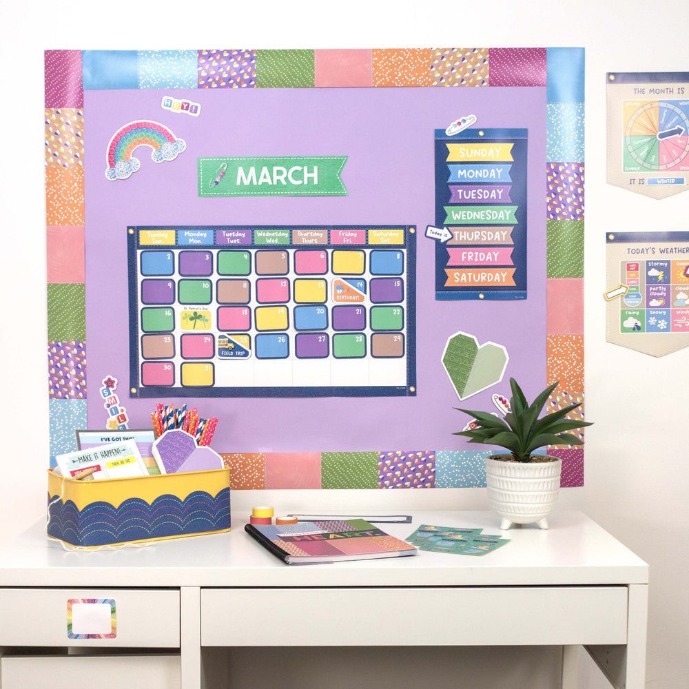 Crafty and Cool Calendar-Bulletin Board Sets-Tools 4 Teaching-Classroom Decor and More