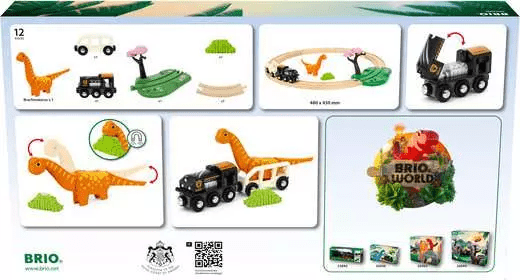BRIO Dinosaur Circle Train Set-Vehicles & Construction-Tools 4 Teaching-Classroom Decor and More