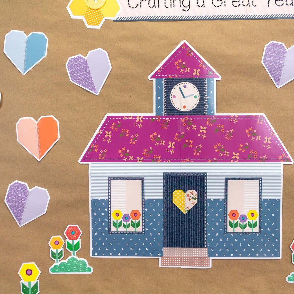 Crafty And Cool Crafting A Great Year Bulletin Board Set-Bulletin Board Sets-Tools 4 Teaching-Classroom Decor and More