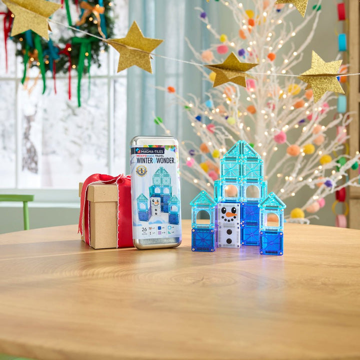 MAGNA-TILES® microMAGS™ Winter Wonder 26 Piece Travel Set - Tools 4 Teaching
