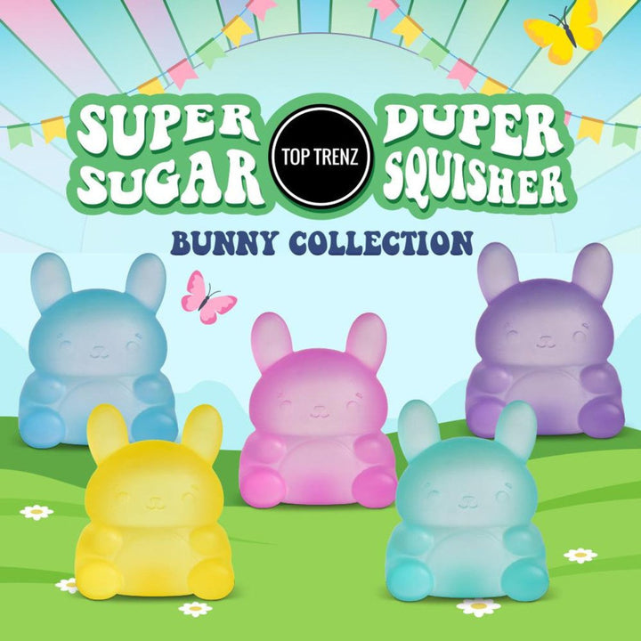 Super Duper Sugar Squisher - Bunny (Assorted Colors)-Fidgets-Tools 4 Teaching-Classroom Decor and More