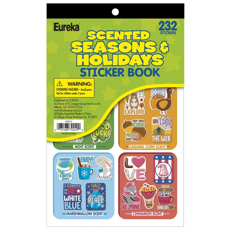 Seasonal & Holidays Scented Sticker Book-Seasonal-Tools 4 Teaching-Classroom Decor and More
