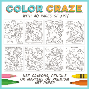 Color Craze Dino-Activity Pads-Tools 4 Teaching-Classroom Decor and More