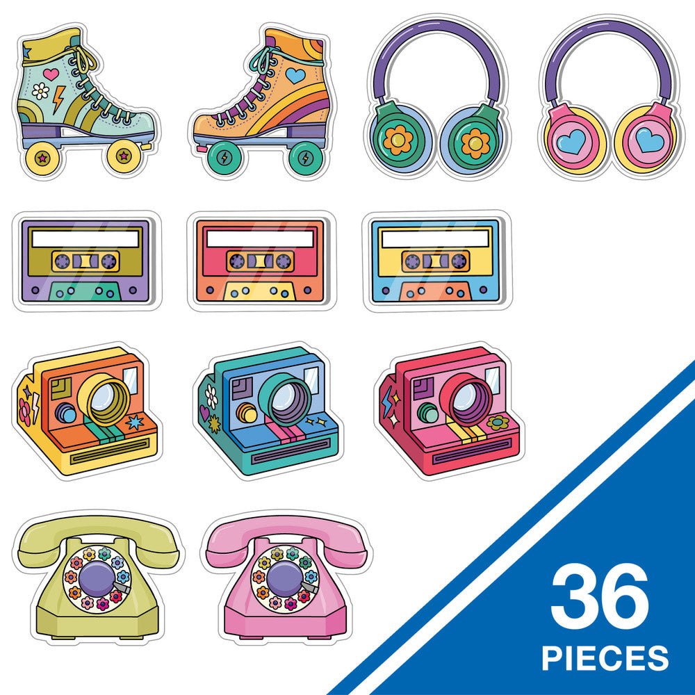 Retro Remix Colorful CutOuts-Accents-Tools 4 Teaching-Classroom Decor and More