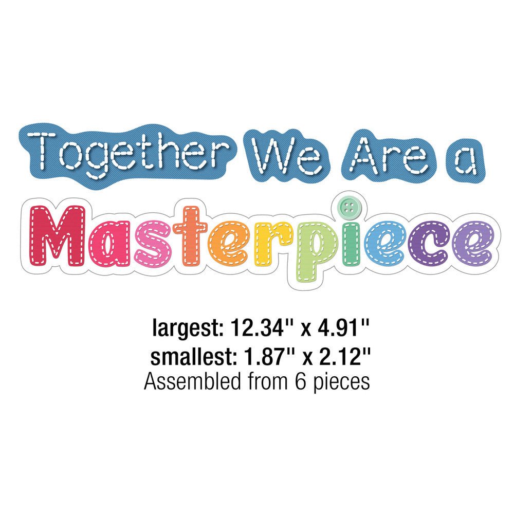 PrePunched Bulletin Board Set Together We Are a Masterpiece-Bulletin Board Sets-Tools 4 Teaching-Classroom Decor and More