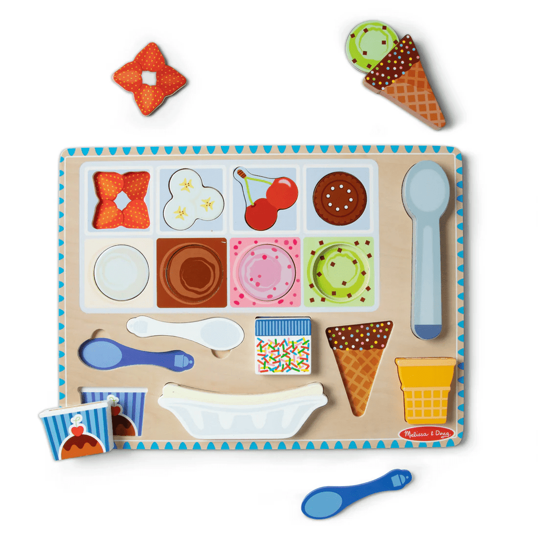 Wooden Magnetic Ice Cream Puzzle - Tools 4 Teaching